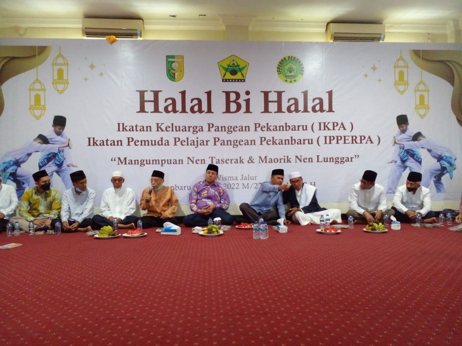 Foto duduak basamo ketika Acara Halal BIhalal