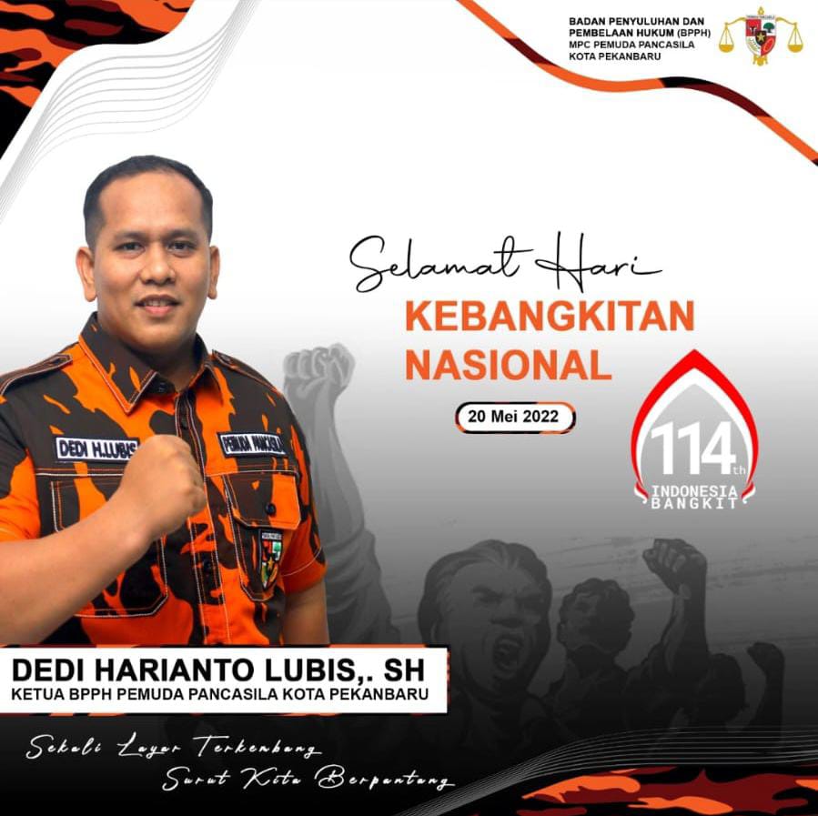 Foto : Dedi Harianto Lubis, SH. ( Ketua BPPH Pemuda Pancasila Kota Pekanbaru).